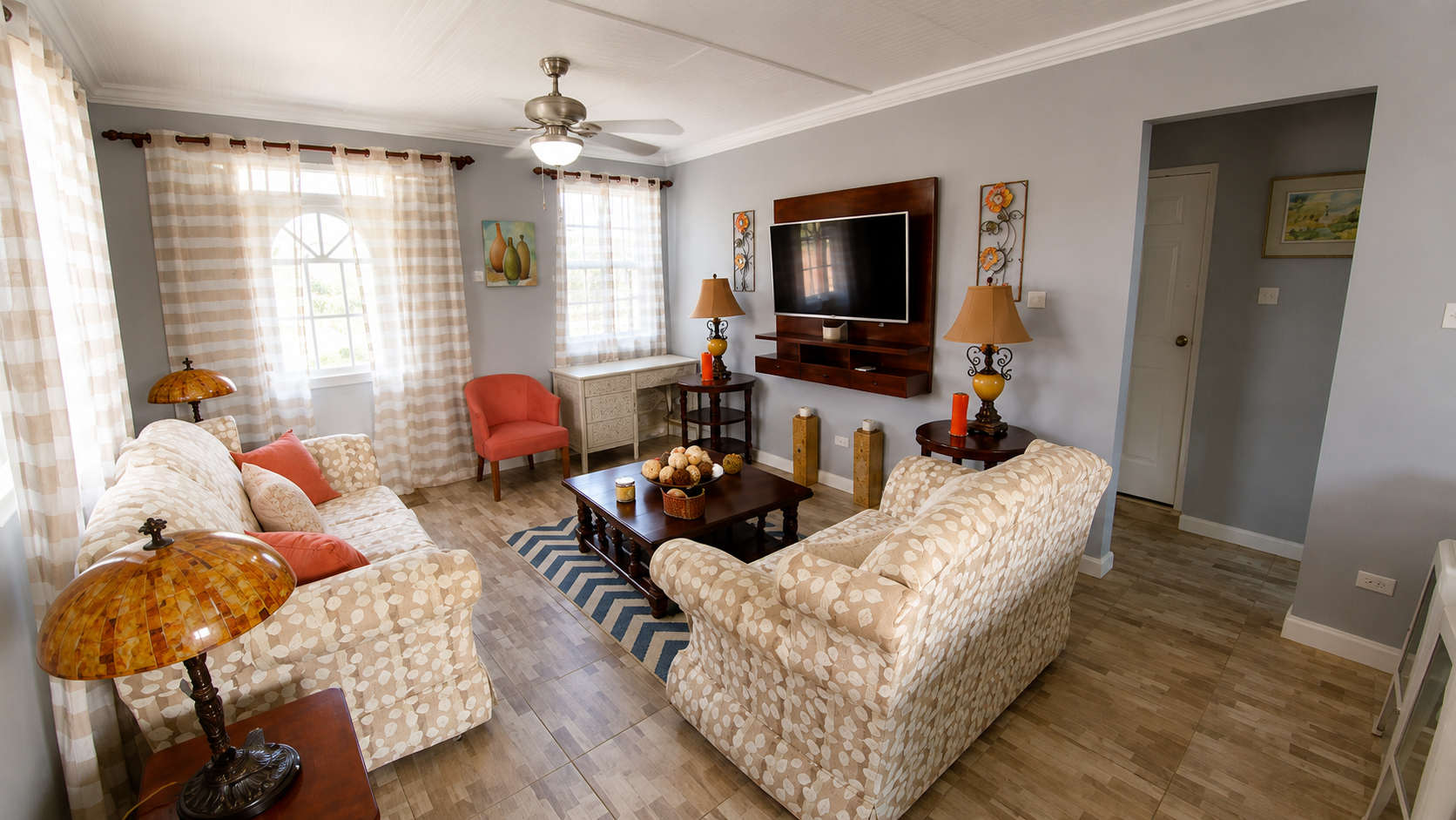 Two-bedroom apartment living room
